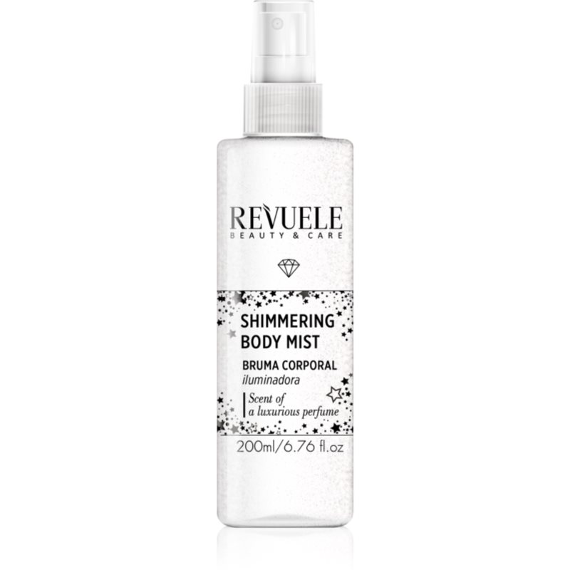 Revuele Shimmering Body Mist rozjasňující mlha na tělo odstín Silver 200 ml