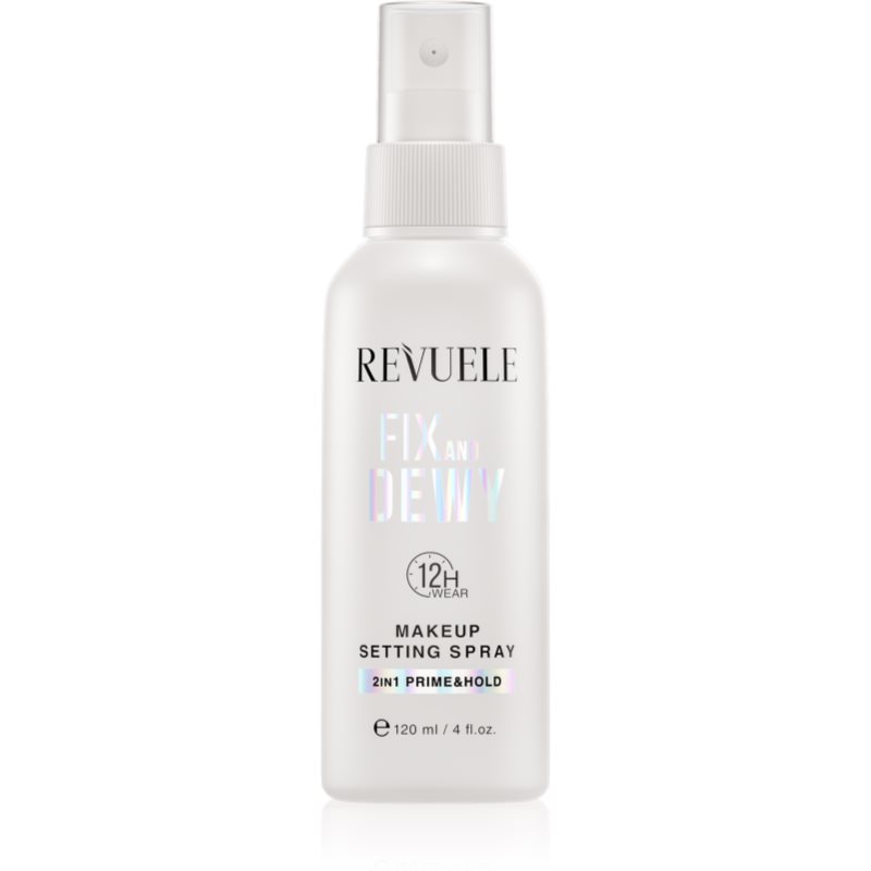 Revuele Makeup Setting Spray Fix And Dewy fixační sprej na make-up pro rozjasnění pleti 120 ml