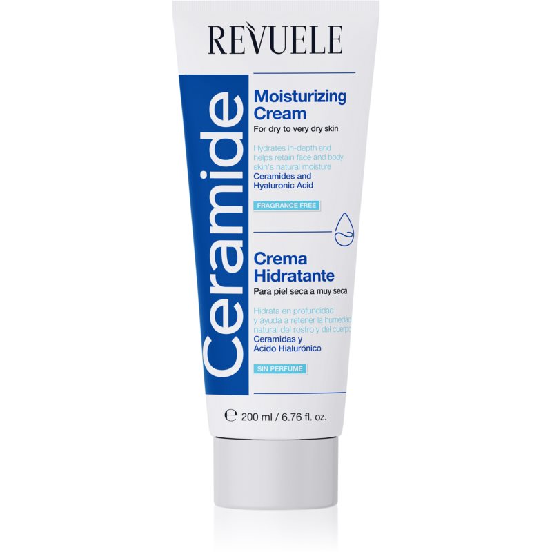 Revuele Ceramide Moisturizing Cream moisturiser for face and body for dry to very dry skin 200 ml

