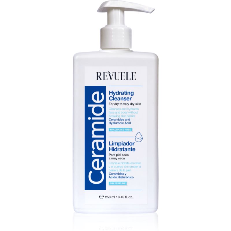 Revuele Ceramide Hydrating Cleanser гель для вмивання для обличчя та тіла для сухої та дуже сухої шкіри 250 мл