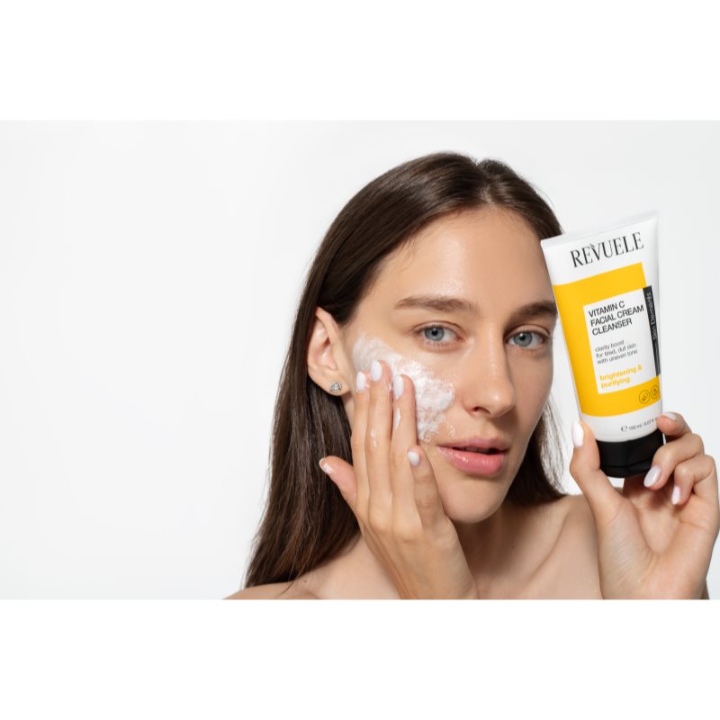 Revuele Vitamin C Facial Cream Cleanser odličovací a čisticí krém pro rozjasnění a hydrataci 150 ml (obrázek 3)