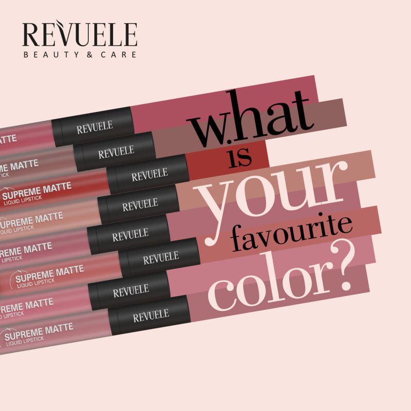 Revuele Supreme Matte Liquid Lipstick matná tekutá rtěnka odstín 14 5,5 ml (obrázek 3)