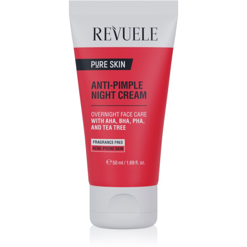 Revuele Pure Skin Anti-Pimple нічний крем проти акне 50 мл