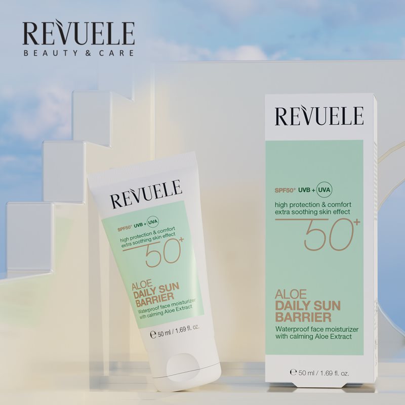 Revuele Aloe Daily Sun Barrier SPF 50+ zklidňující denní krém SPF 50+ 50 ml (obrázek 3)
