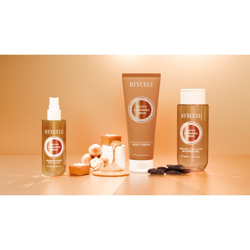 Revuele Nutty Caramel Snug Fragranced Nourishing Body Cream vyživující tělový krém pro ženy 250 ml (obrázek 7)