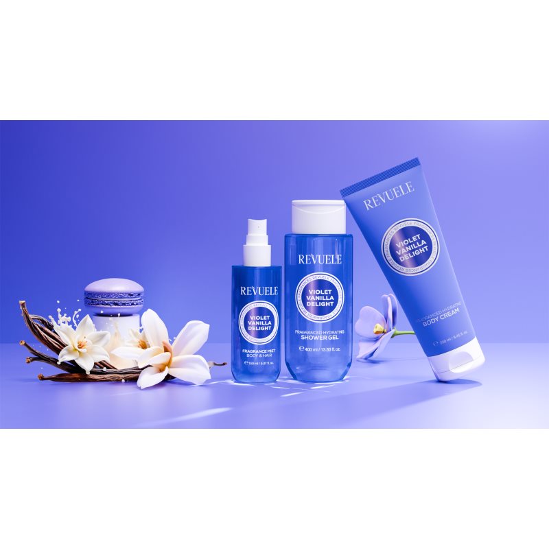 Revuele Violet Vanilla Delight Fragranced Hydrating Body Cream hydratační tělový krém pro ženy 250 ml (obrázek 8)