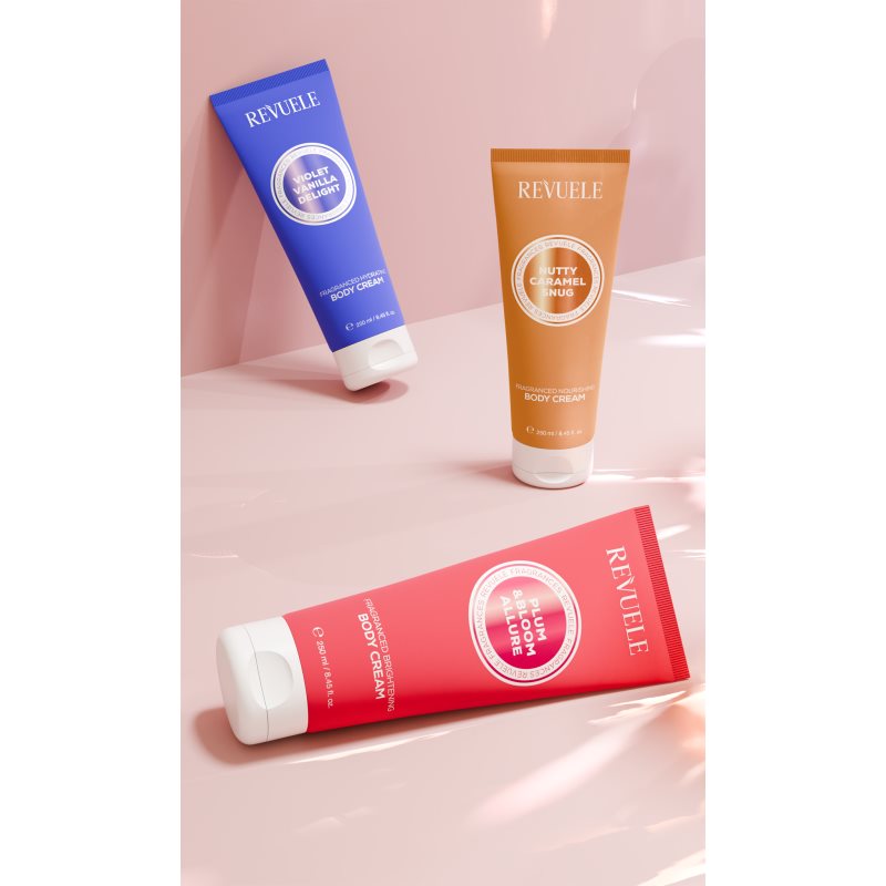 Revuele Plum & Bloom Allure Fragranced Brightening Body Cream rozjasňující tělový krém s hydratačním účinkem pro ženy 250 ml (obrázek 5)