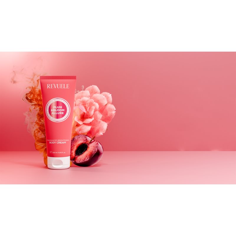 Revuele Plum & Bloom Allure Fragranced Brightening Body Cream rozjasňující tělový krém s hydratačním účinkem pro ženy 250 ml (obrázek 6)