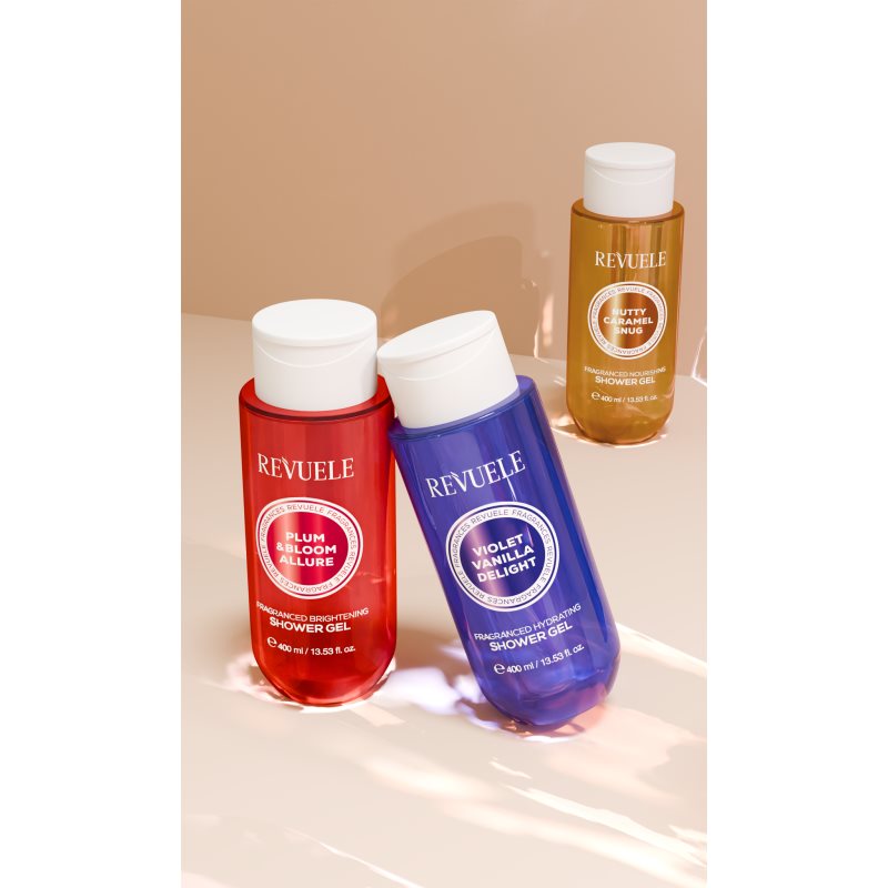 Revuele Nutty Caramel Snug Fragranced Nourishing Shower Gel parfémovaný sprchový gel s vyživujícím účinkem pro ženy 400 ml (obrázek 5)