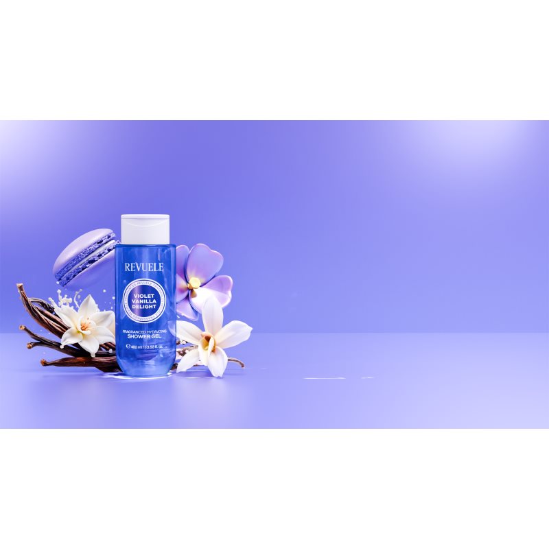 Revuele Violet Vanilla Delight Fragranced Hydrating Shower Gel parfémovaný sprchový gel s hydratačním účinkem pro ženy 400 ml (obrázek 6)