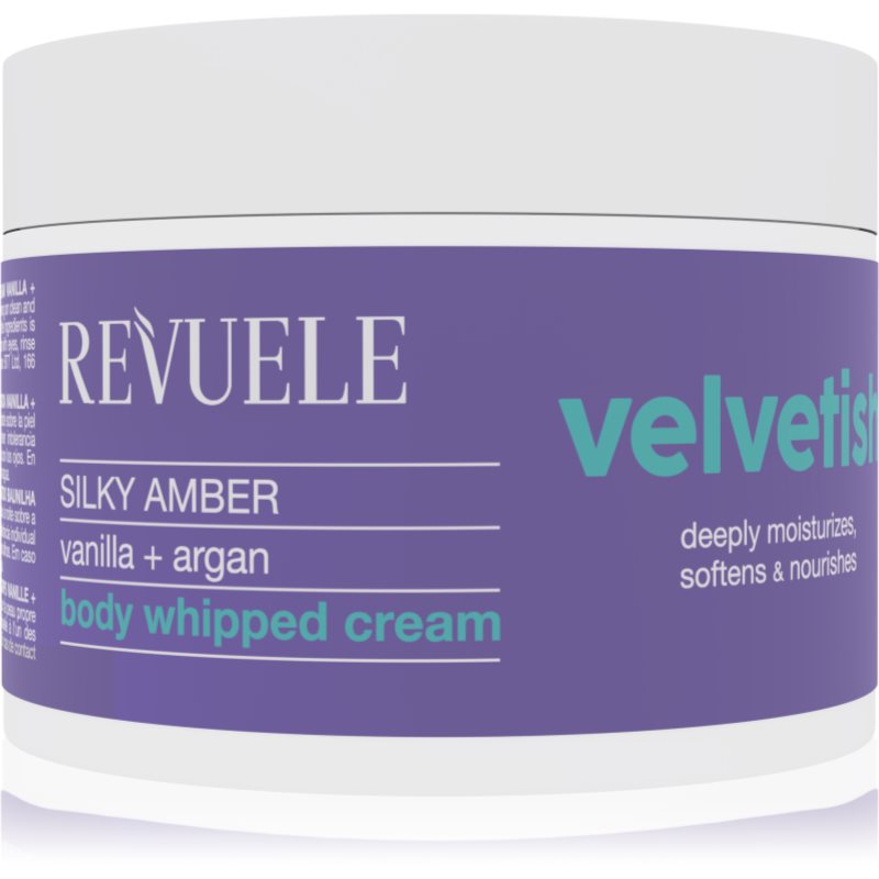Revuele Velvetish Silky Amber Body Whipped Cream хидратиращ лосион за тяло Vanilla   Argan 300 мл.