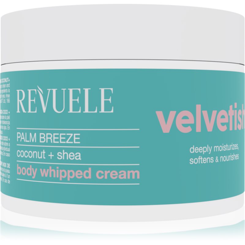 Revuele Velvetish Palm Breeze Body Whipped Cream moisturising body cream Coconut + Shea 300 ml