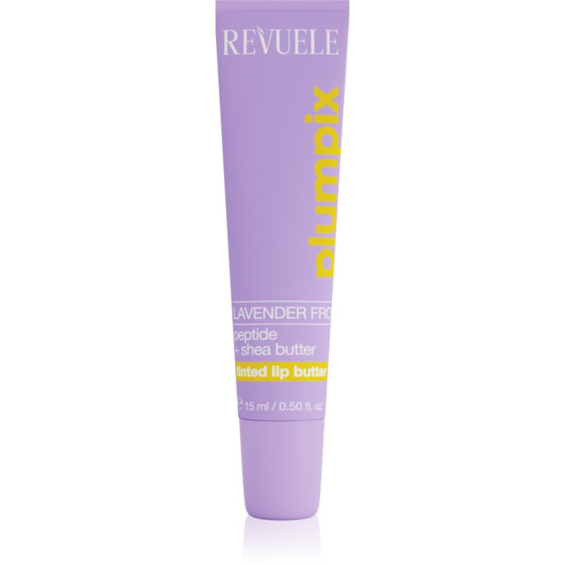 Revuele Plumpix Lavender Frost tónovací balzam na pery odtieň Silver Shimmer 15 ml