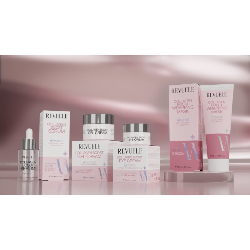 Revuele Wonder Collagen Boost Wrapping Mask noční maska pro rozjasnění a vyhlazení pleti 80 ml (obrázek 3)