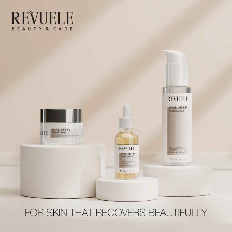Revuele Snail Mucin Revive Serum regenerierendes Serum für das Gesicht mit feuchtigkeitsspendender Wirkung 30 ml (Bild 6)