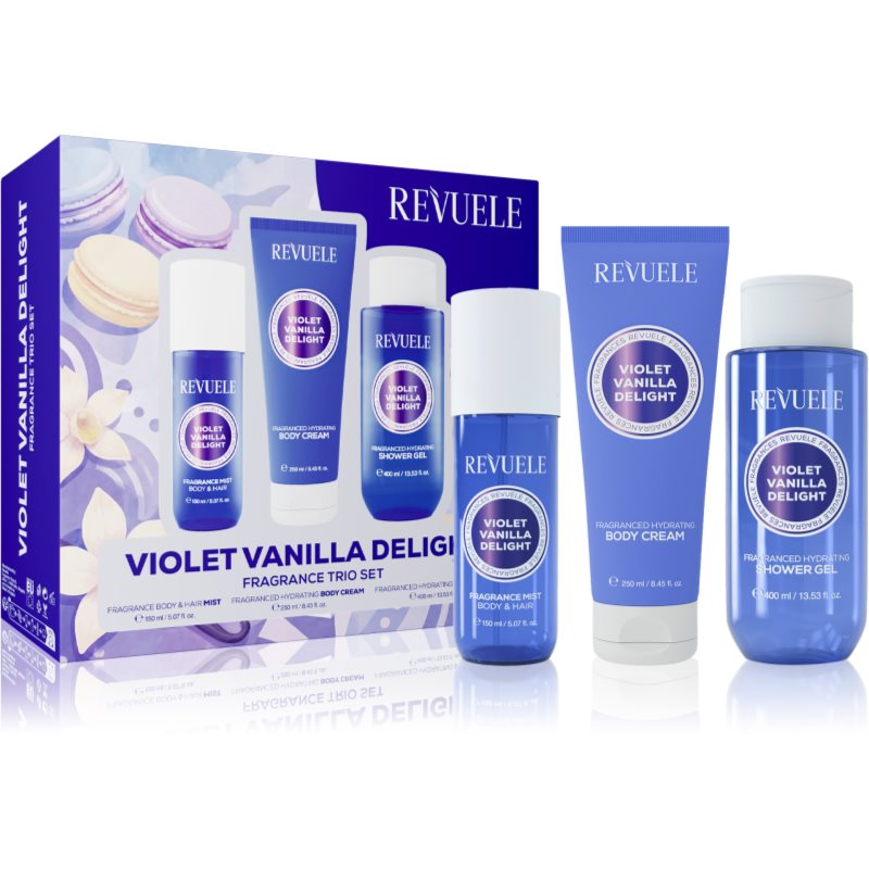 Revuele Violet Vanilla Delight Fragrance Trio Set gift set for the body for women