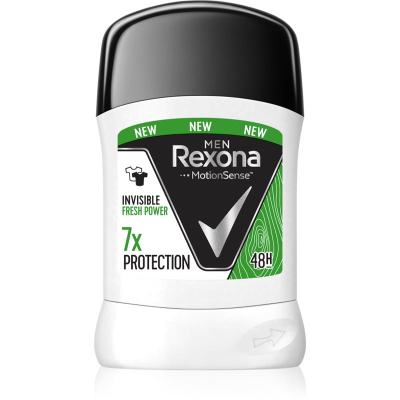 Rexona Invisible Antiperspirant tuhý antiperspitant pre mužov Fresh Power 50 ml