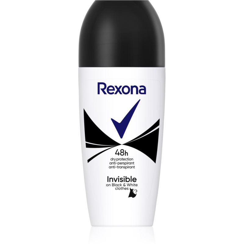 Rexona Invisible on Black + White Clothes roll-on antiperspirant 48h 50 ml
