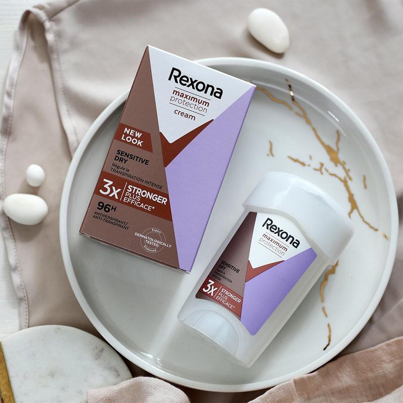 Rexona Maximum Protection Antiperspirant Cream Antiperspirant To Treat Excessive Sweating Sensitive Dry 45 Ml