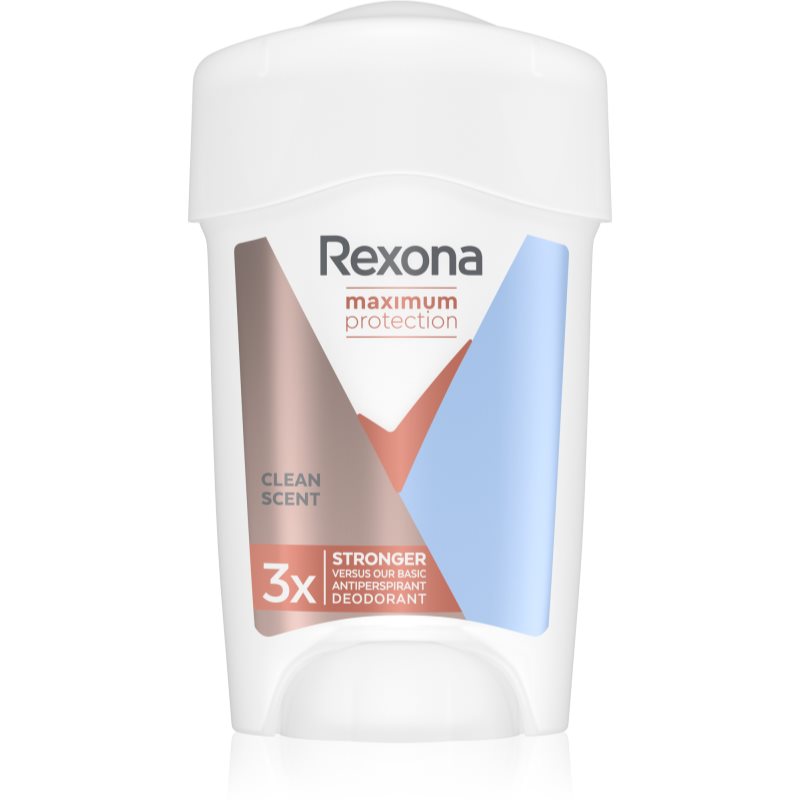 Rexona Maximum Protection Clean Scent Cream Antiperspirant To Treat Excessive Sweating 45 Ml
