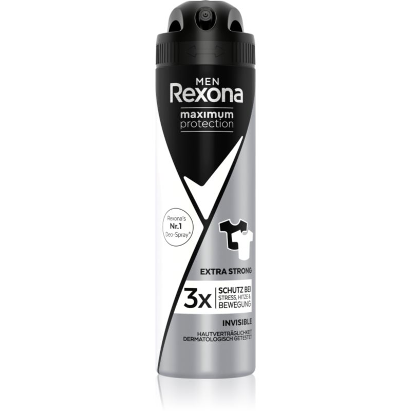 Rexona Maximum Protection Invisible Antiperspirant gegen übermäßiges Schwitzen für Herren Extra Strong 150 ml