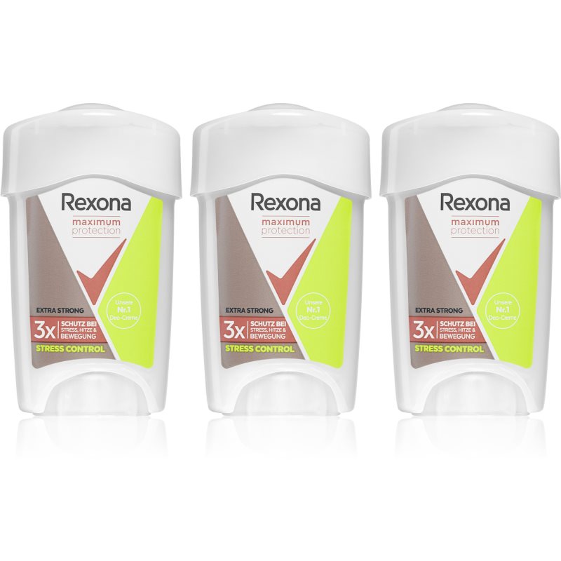 Rexona Maximum Protection Stress Control krémový antiperspirant pro redukci pocení(výhodné balení)