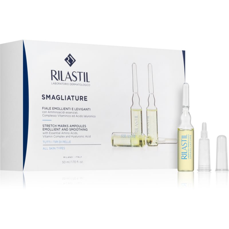 Rilastil Stretch Marks glättendes Serum gegen Schwangerschaftsstreifen in Ampullen 10 x 5 ml