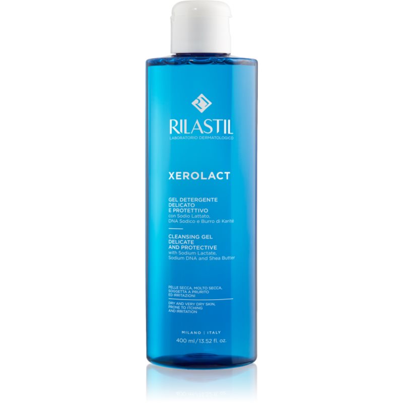 Rilastil Xerolact Cleansing Gel jemný čisticí gel pro suchou až velmi suchou pokožku 400 ml