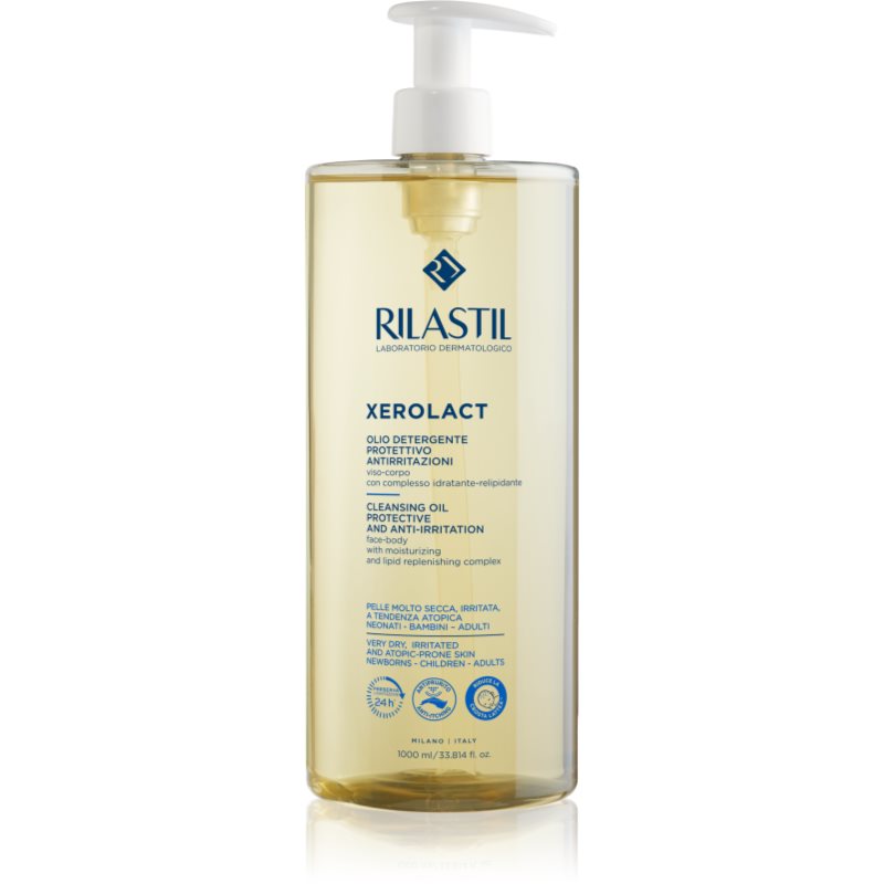Rilastil Xerolact Cleansing Oil puhdistusöljy kuivalle ja atooppiselle iholle 1000 ml
