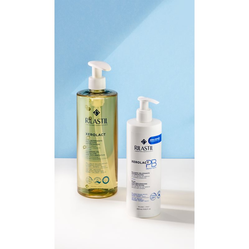 Rilastil Xerolact Cleansing Oil das Reinigungsöl für trockene bis atopische Haut 1000 ml (Bild 4)