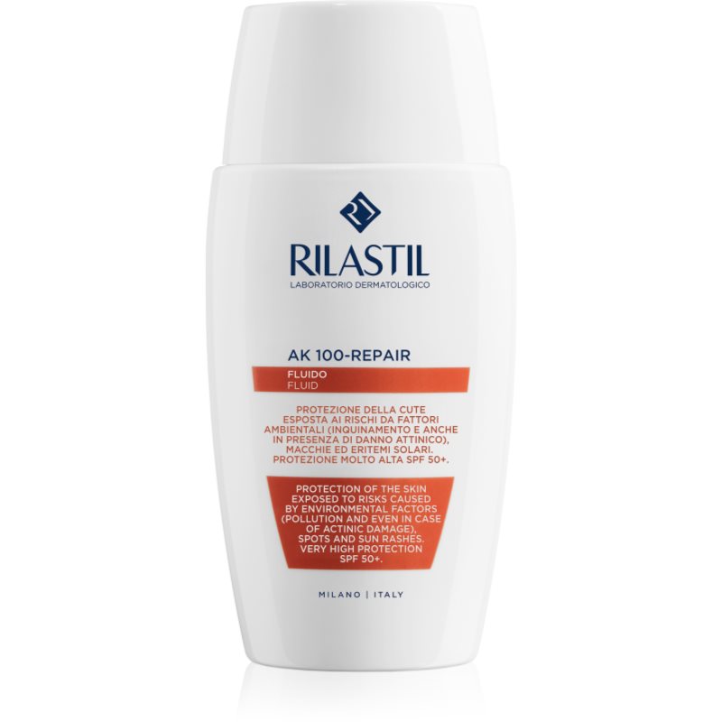 Rilastil AK 100-Repair Schützendes Fluid für empfindliche Haut mit der Neigung zum Erröten SPF 50+ 50 ml