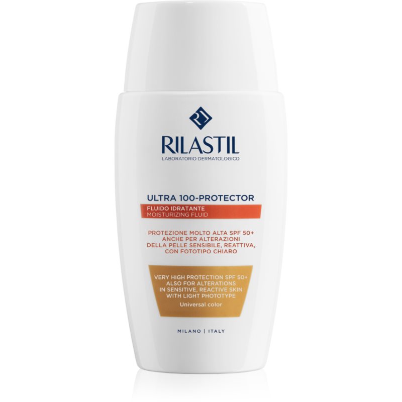 Rilastil Ultra 100-Protector schützendes getöntes Gesichtsfluid SPF 50+ 50 ml