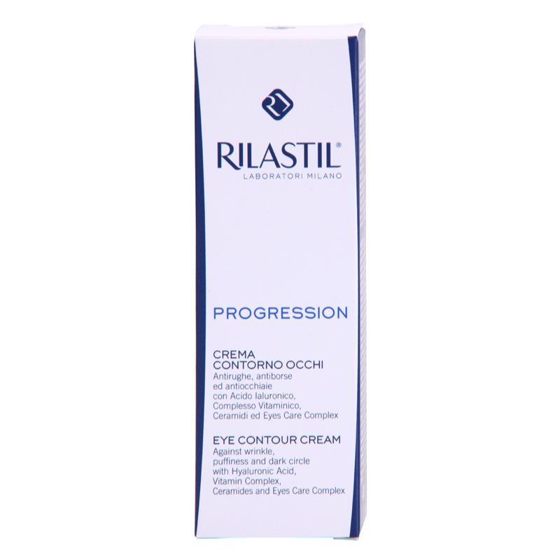 Rilastil Progression Eye Cream To Treat Wrinkles, Puffiness And Dark Circles 15 Ml