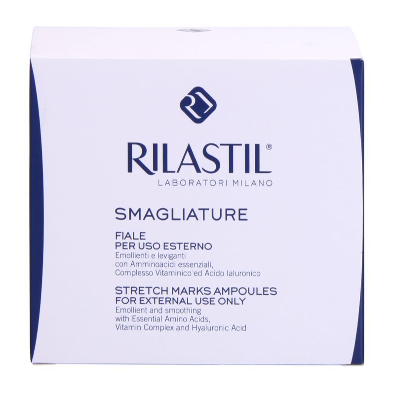 Rilastil Stretch Marks Smoothing Serum For Stretchmarks In Ampoules 10 X 5 Ml
