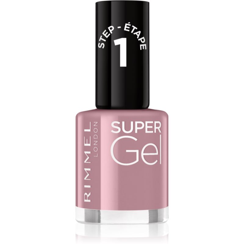 Rimmel Super Gel gel nail polish without UV/LED sealing shade 023 Grape Sorbet 12 ml
