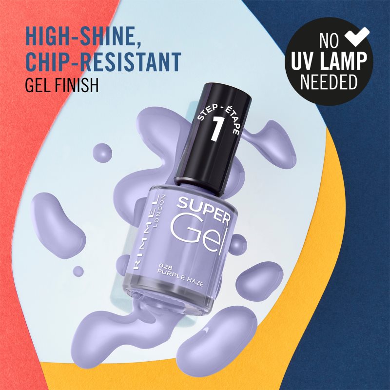 Rimmel Super Gel gel nail polish without UV/LED sealing shade 043 Venus 12 ml