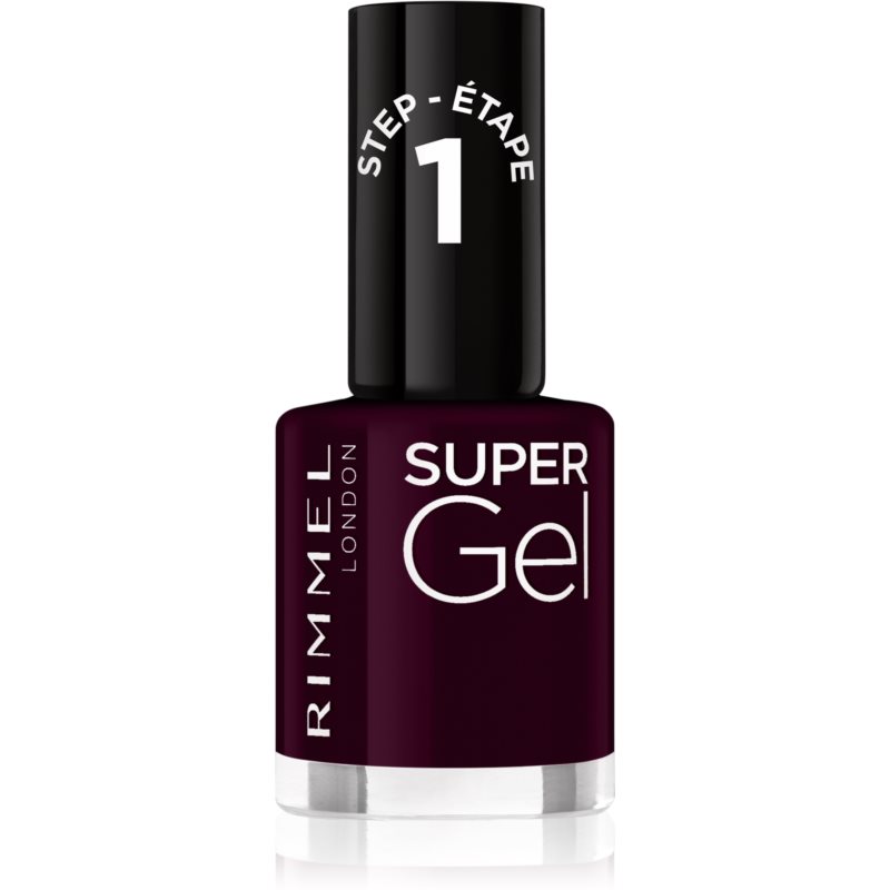 Rimmel Super Gel gel nail polish without UV/LED sealing shade 064 Plum Pudding 12 ml
