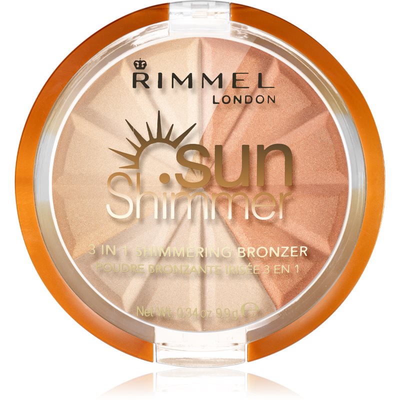 

Rimmel Sun Shimmer мерехтлива пудра-бронзатор відтінок 001 Gold Princess