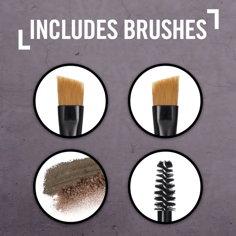 Rimmel Brow This Way eyebrow palette shade 003 Dark Brown 1,3 g