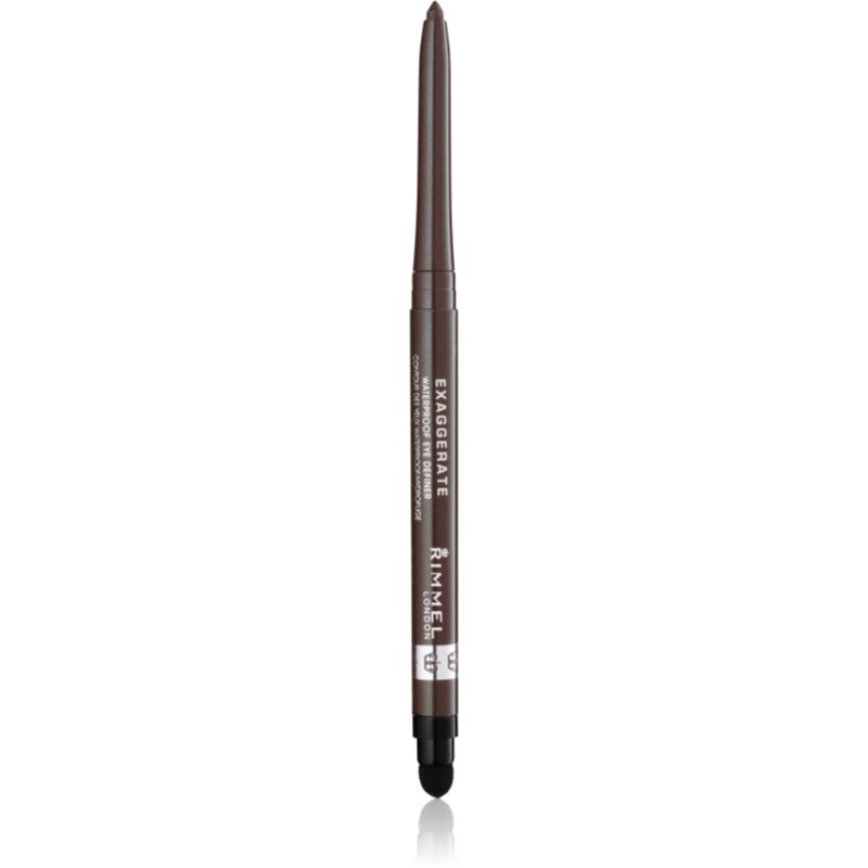 Rimmel Exaggerate vodeodolná ceruzka na oči odtieň 212 Rich Brown 0.28 g