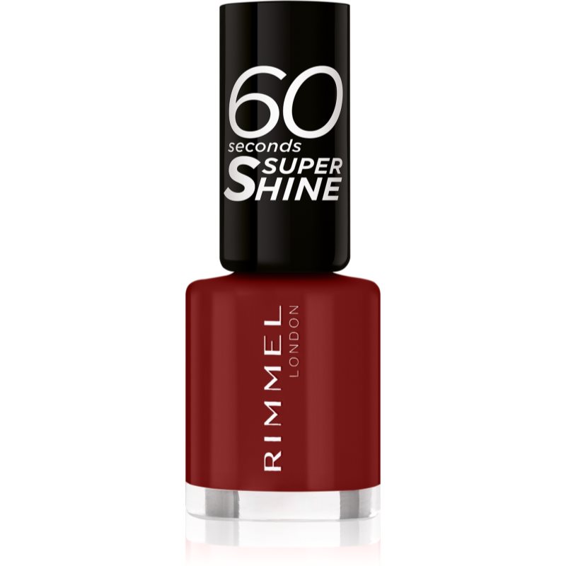 Rimmel 60 Seconds Super Shine nail polish shade 320 Rapid Ruby 8 ml
