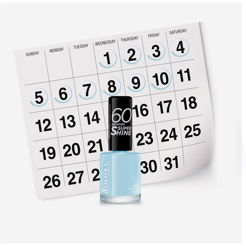 Rimmel 60 Seconds Super Shine Vernis à Ongles Teinte 853 Pillow Talk 8 Ml