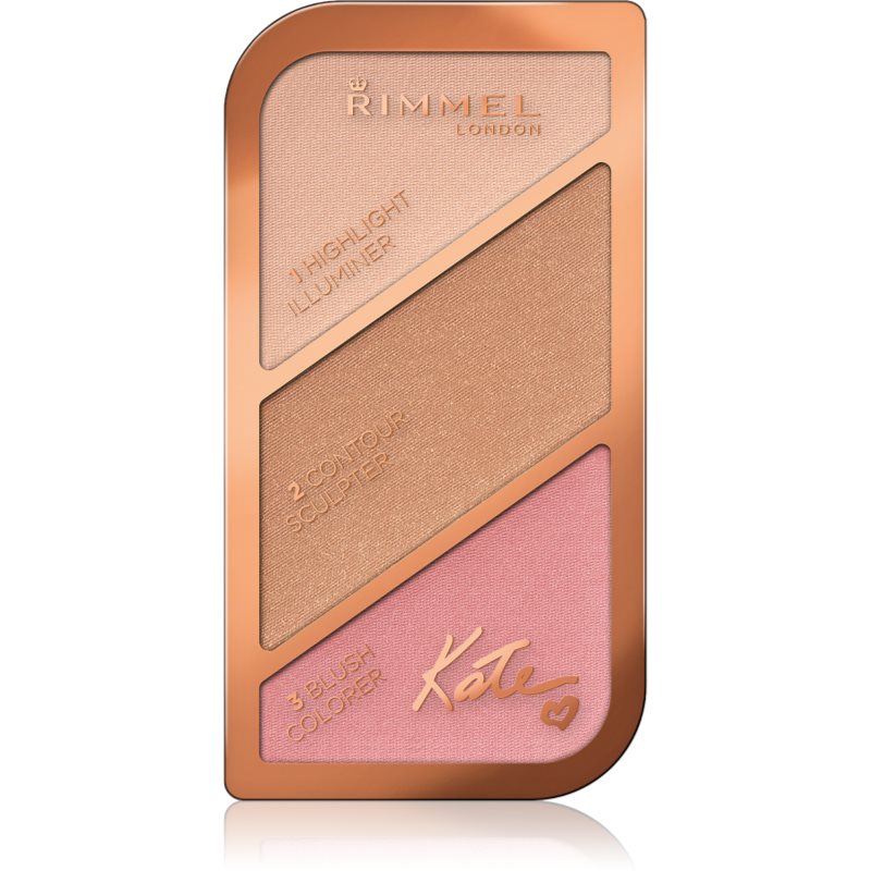

Rimmel Kate контурна палетка для обличчя відтінок 001 Golden Sands