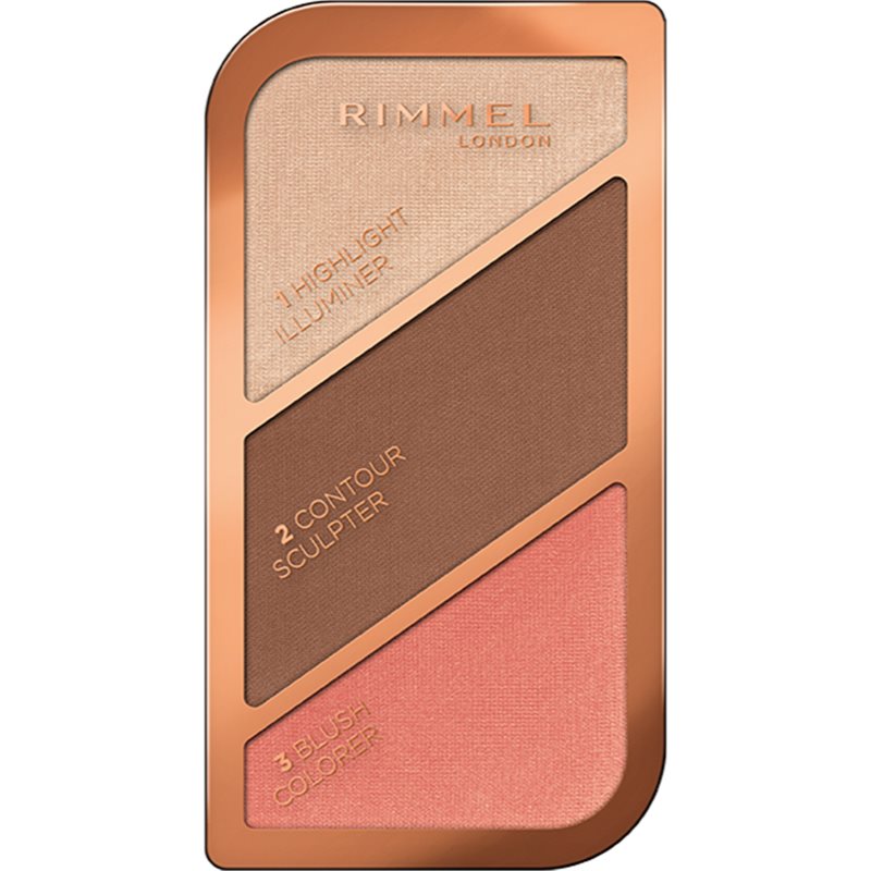 

Rimmel Kate контурна палетка для обличчя відтінок 003 Golden Bronze