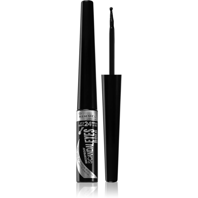 

Rimmel ScandalEyes Bold рідка підводка для очей відтінок 001 Black