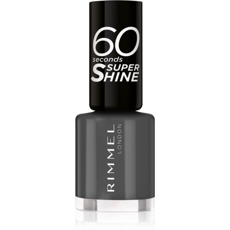 Rimmel 60 Seconds Super Shine Nail Polish Shade 905 Girl In Grey 8 Ml