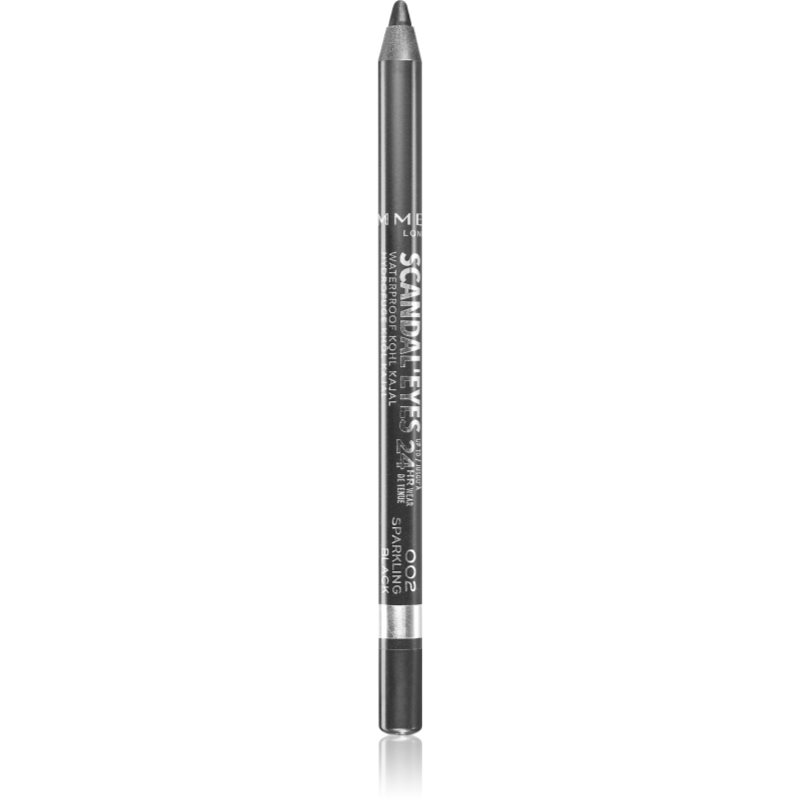 

Rimmel ScandalEyes Waterproof Kohl Kajal водостійкий контурний олівець для очей відтінок 002 Sparkling Black