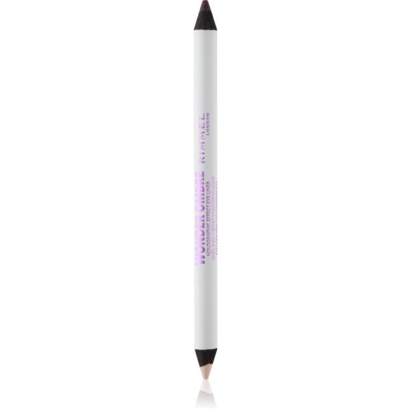 

Rimmel Wonder Ombre Holographic Effect Eye Liner двосторонній олівець для очей з голографічним ефектом відтінок 003 Purple Prism