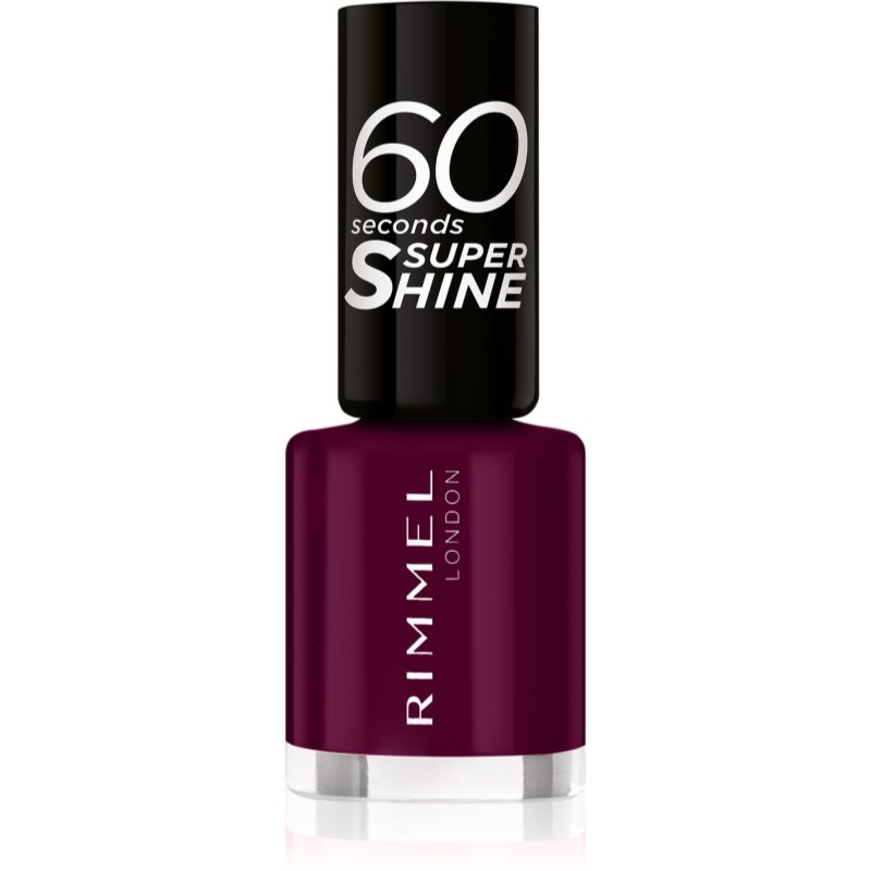 Rimmel 60 Seconds Super Shine лак для нігтів відтінок 712 Berry Pop 8 мл
