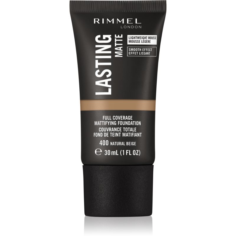 Photos - Other Cosmetics Rimmel Lasting Matte mattifying foundation shade 400 Natural Beige 